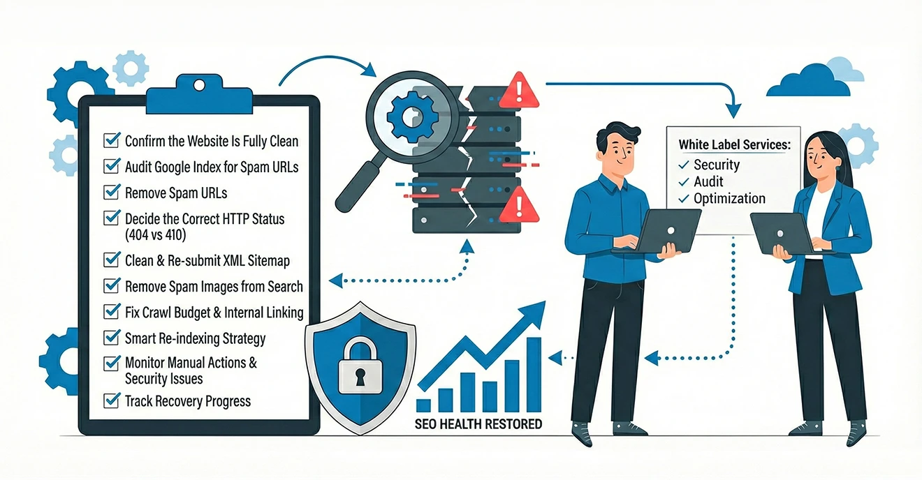 SEO recovery checklist after a website hack